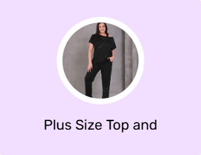 Plus Size Top and Bottom Set