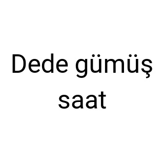 Dede gümüş saat