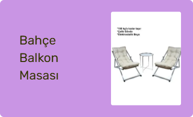 Bahçe Balkon Masası