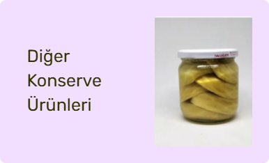 Diğer Konserve Ürünleri