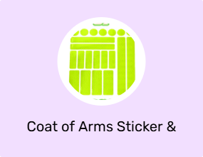 Coat of Arms Sticker & Phosphor Strip