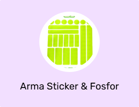 Arma Sticker & Fosfor Şerit