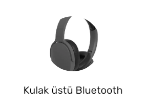 Kulak üstü Bluetooth kulaklık