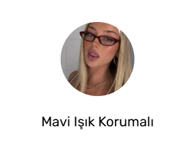 Mavi Işık Korumalı Gözlük