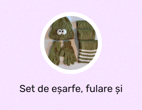 Set de eșarfe, fulare și mănuși