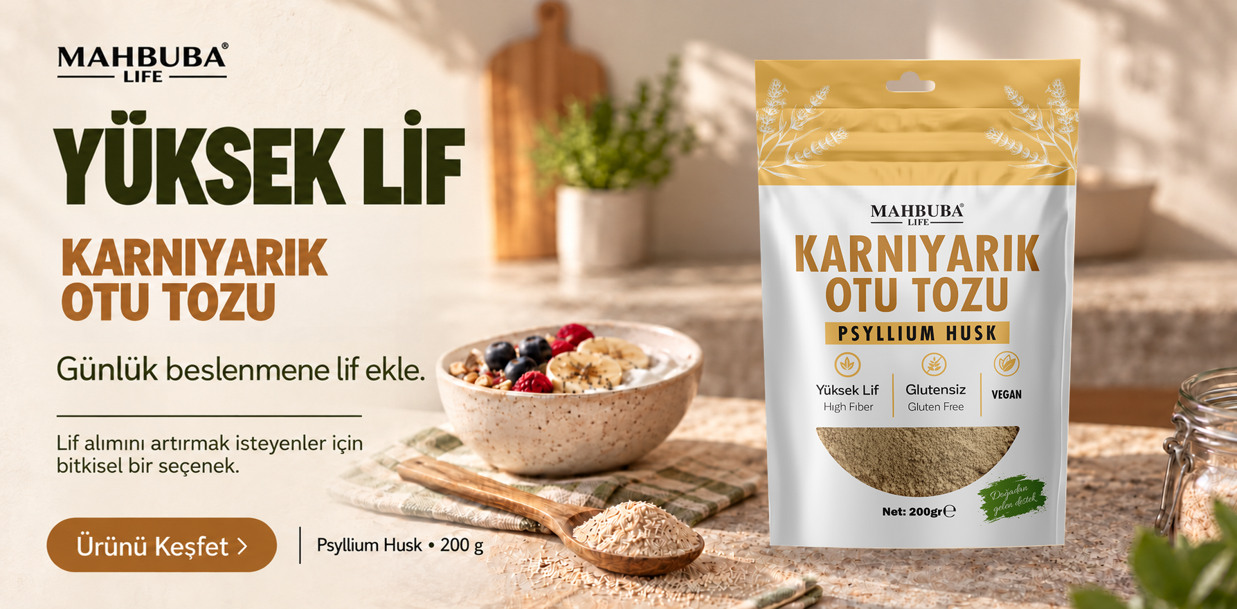 MAHBUBA LIFE Karnıyarık Otu Tozu