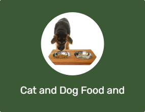 Cat and Dog Food and Water Containers