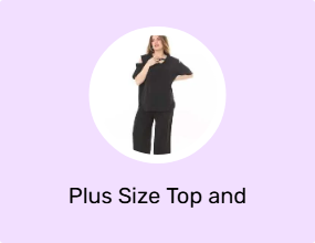 Plus Size Top and Bottom Set