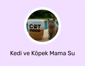 Kedi ve Köpek Mama Su Kabı