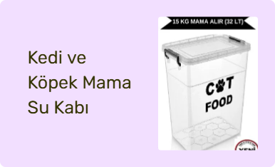Kedi ve Köpek Mama Su Kabı