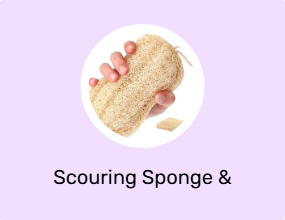 Scouring Sponge & Brush