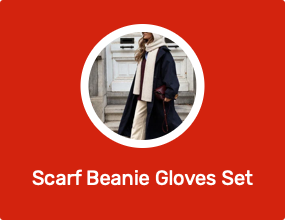 Scarf Beanie Gloves Set