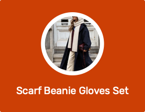 Scarf Beanie Gloves Set