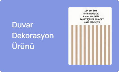 Duvar Dekorasyon Ürünü