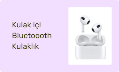 Kulak içi Bluetoooth Kulaklık