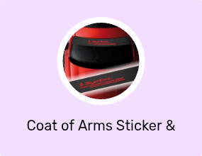 Coat of Arms Sticker & Phosphor Strip
