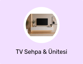 Liva TV Ünitesi TV Sehpası 180 CM Beyaz Televizyon Ünitesi Düşer Kapaklı TV Ünitesi
