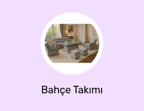 Premium Rattan Puflu Bahçe Balkon Takımı 3+1+1 Gri