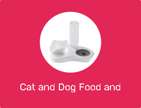 Cat and Dog Food and Water Containers