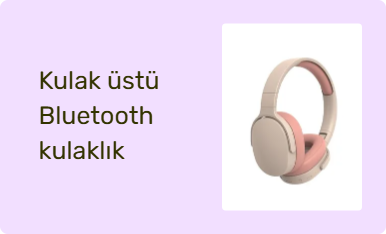Kulak üstü Bluetooth kulaklık