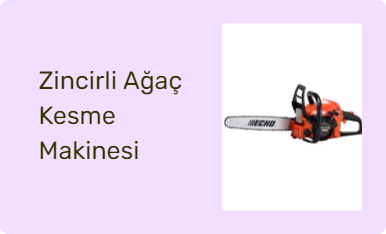 Zincirli Ağaç Kesme Makinesi