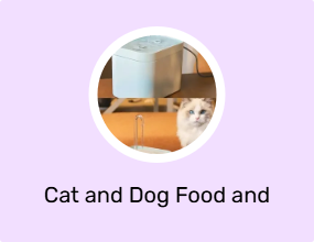 Cat and Dog Food and Water Containers