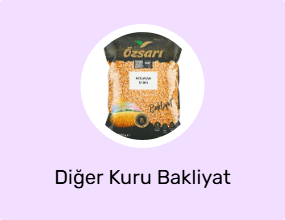 Diğer Kuru Bakliyat