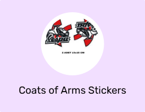 Coats of Arms Stickers & Phosphor Strips