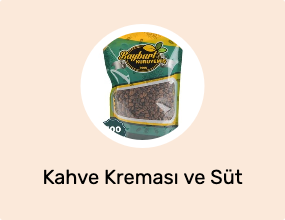Kahve Kreması ve Süt Tozu
