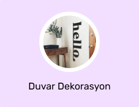 Duvar Dekorasyon Ürünü