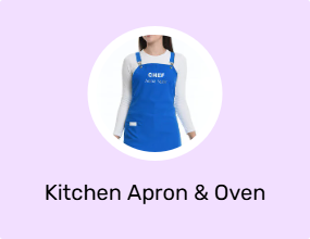 Kitchen Apron & Oven Mitts