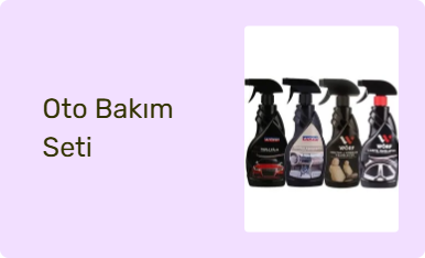 Oto Bakım Seti