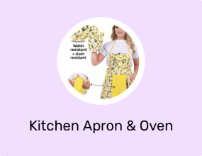 Kitchen Apron & Oven Mitts