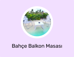 Bahçe Balkon Masası