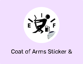 Coat of Arms Sticker & Phosphor Strip