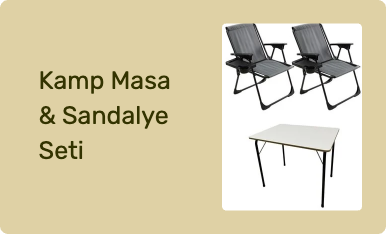 Kamp Masa & Sandalye Seti
