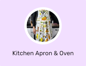 Kitchen Apron & Oven Mitts