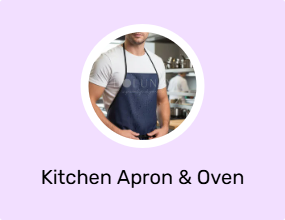 Kitchen Apron & Oven Mitts