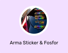 Arma Sticker & Fosfor Şerit