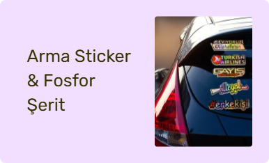 Arma Sticker & Fosfor Şerit