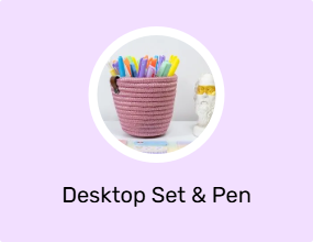Desktop Set & Pen Holder & Business Card Holder