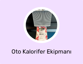 Oto Kalorifer Ekipmanı