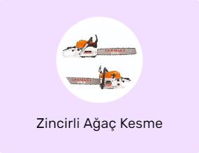 Zincirli Ağaç Kesme Makinesi