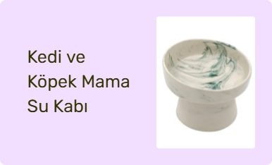 Kedi ve Köpek Mama Su Kabı