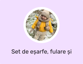 Set de eșarfe, fulare și mănuși