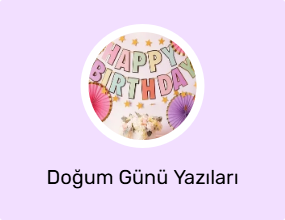 Doğum Günü Yazıları
