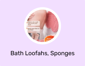 Bath Loofahs, Sponges & Poufs