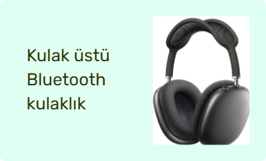 Kulak üstü Bluetooth kulaklık