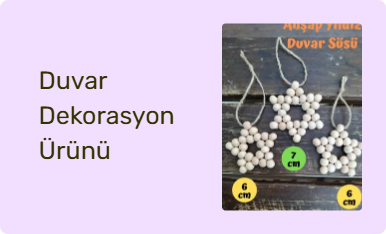 Duvar Dekorasyon Ürünü