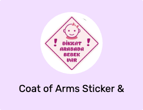 Coat of Arms Sticker & Phosphor Strip